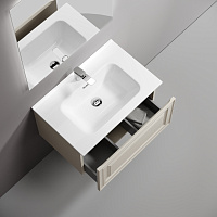 Sancos Very Тумба под раковину, подвесная 69х44,5х40,6h см, один ящик с доводчиком, цвет: beige soft VR70CE