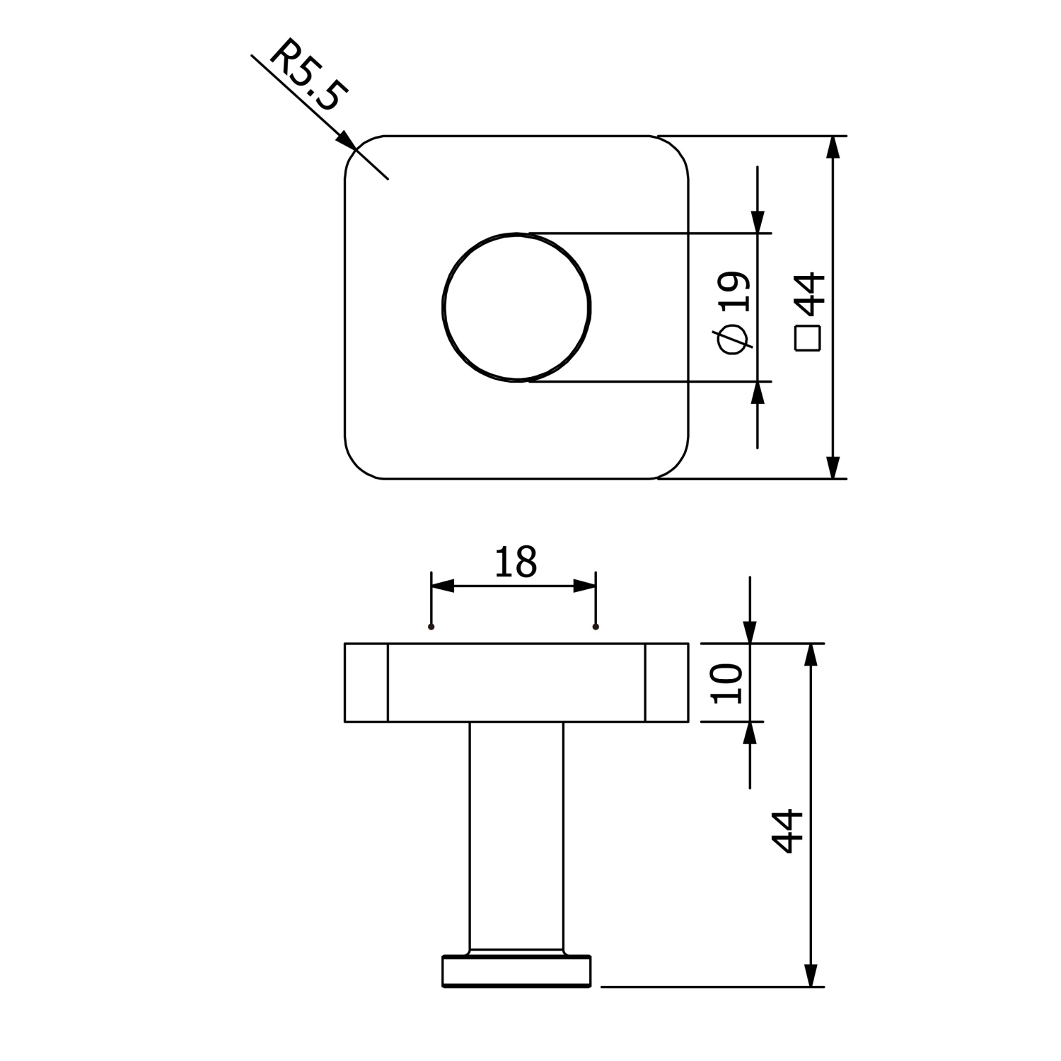 Kludi Vela S Крючок для полотенца, подвесной, цвет: хром 2598405