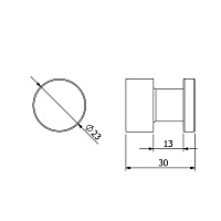 Kludi Vela R Крючок для полотенца, подвесной, цвет: белый матовый 5898453