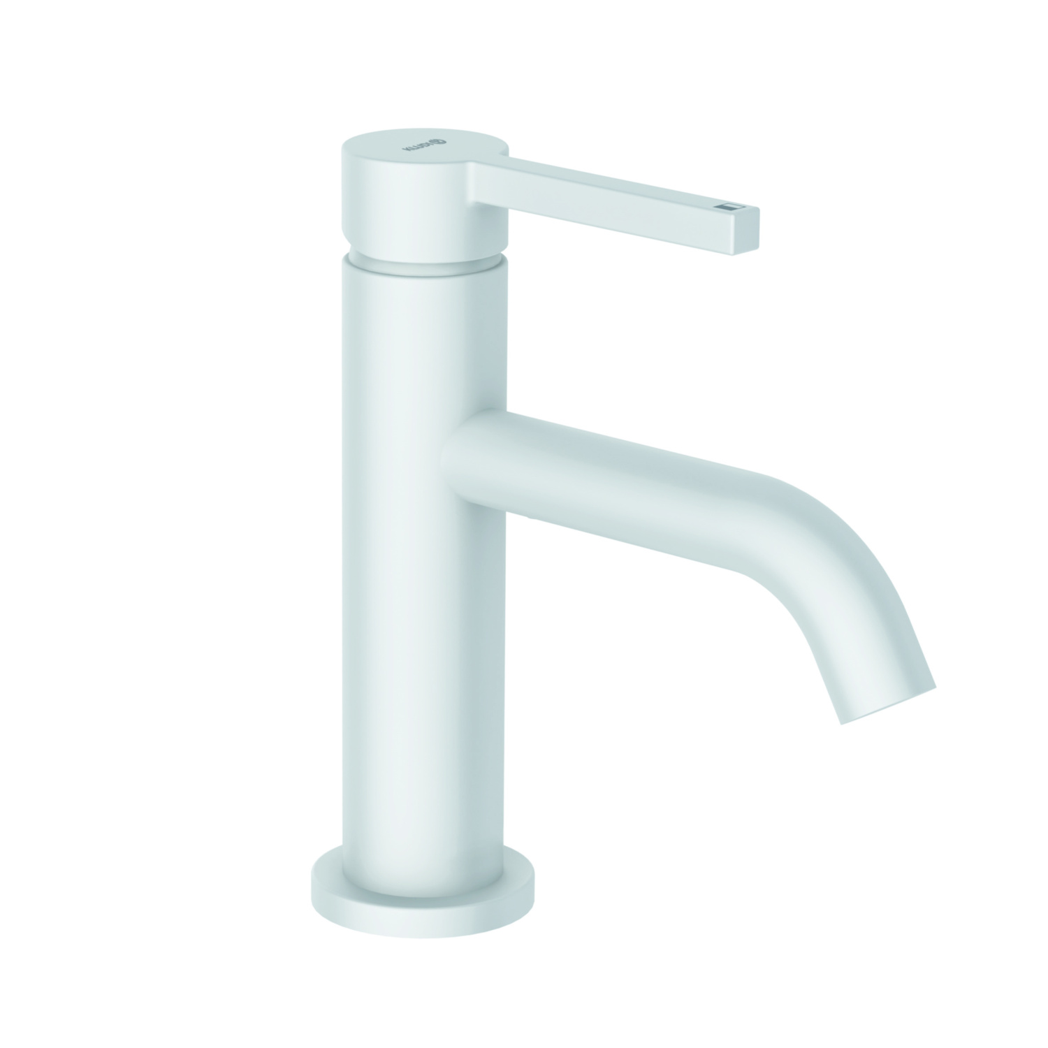 Kludi Nova Fonte Pura Смеситель для раковины, c д/к, длина излива 13 см, цвет: белый матовый 202665315