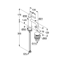 Kludi Nova Fonte Pura Смеситель для раковины, c д/к, длина излива 13 см, цвет: белый матовый 202665315