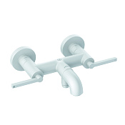 Kludi Nova Fonte Смеситель для ванны и душа настенный, длина излива 18 см, цвет: белый матовый 205405315