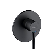 Kludi Bozz Смеситель для душа на 1 потребитель, встраиваемый, внешняя часть, цвет: черный матовый 387553976