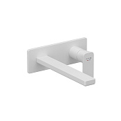 Kludi Renon Смеситель для раковины встраиваемый, внешняя часть, дл. изл. 22 см, цвет: белый матовый 422455375