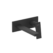 Kludi Decus Смеситель для раковины встраиваемый, внешняя часть, излив 19 см, цвет: черный матовый 542443975