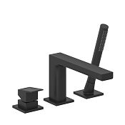 Kludi Decus Смеситель на борт ванны на 3 отверстия, с ручным душем, цвет: черный матовый 544483975
