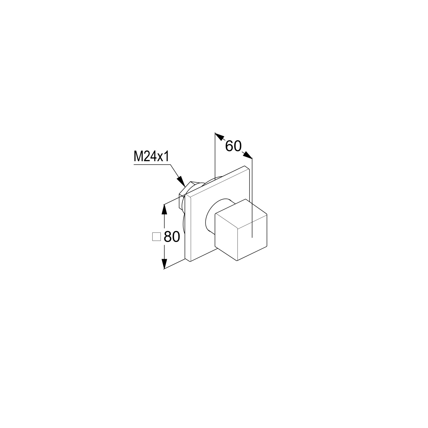 Kludi Decus Переключатель потоков встраиваемый для душа, на 3 потребителя, цвет: хром 548470575