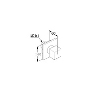 Kludi Decus Переключатель потоков встраиваемый для душа, на 3 потребителя, цвет: белый матовый 548475375