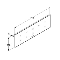Kludi Touchtronic Смеситель для душа термостатический на 3 потребителя, встраиваемый, цвет: черный 38310G1-00