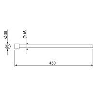 Kludi Vela R Полотенцедержатель 45 см, подвесной, цвет: белый матовый 5897753S