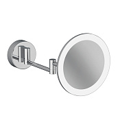 Kludi Vela R Косметическое зеркало подвесное, 3х кратное увеличение, с подсветкой, цвет: хром 5899505W