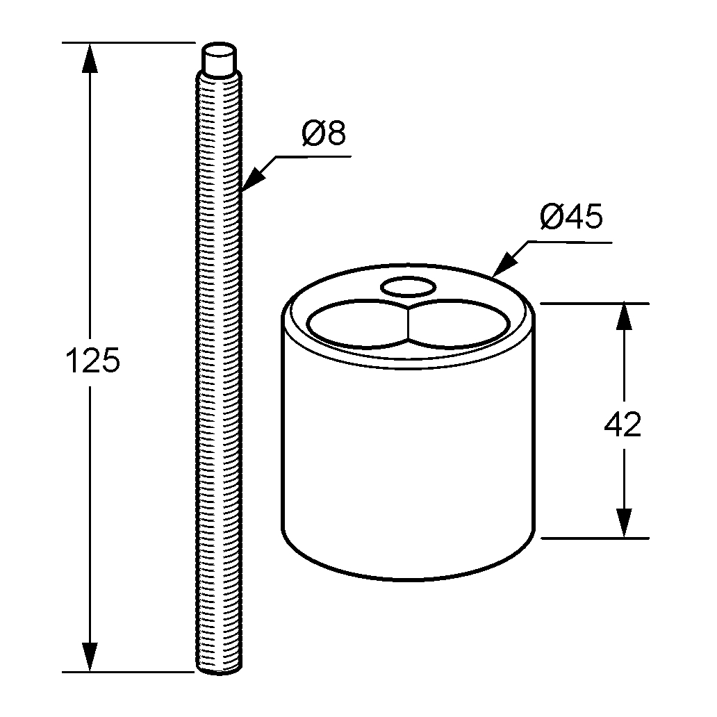 Kludi Удлинение для однорыжачных смесителей кухни, цвет: хром 7676005-00