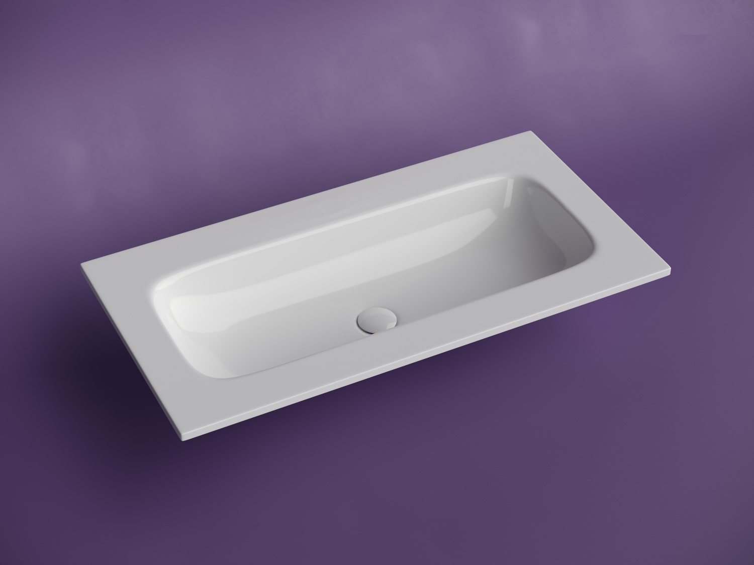 Ceramicanova Grace Раковина накладная 91х45,7 см, без перелива и отверстия, цвет: белый глянцевый CN7019wx