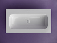 Ceramicanova Grace Раковина накладная 91х45,7 см, без перелива и отверстия, цвет: белый глянцевый CN7019wx