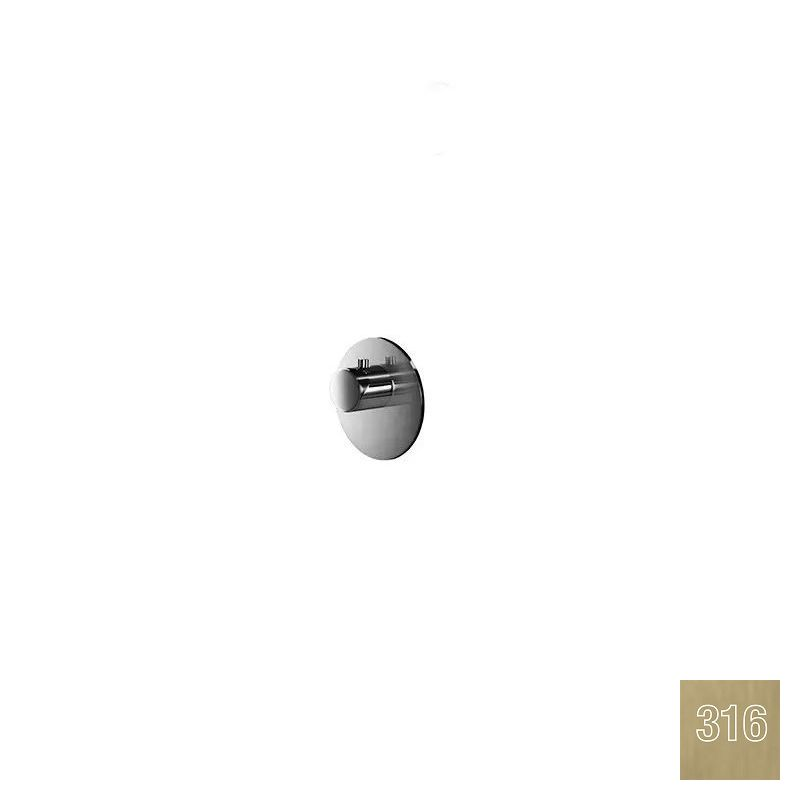 Almar High Flow Round Термостат для душа, внешняя часть на 1 потр., цвет: 316 PVD brushed high brass E180231.HB316
