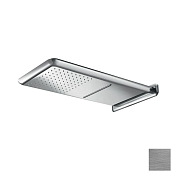 Almar Kuky Верхний душ с кронштейном настенным 31х59,2 см, 2 режима, цвет: brushed stainless steel E044191.BS