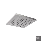 Almar Square Верхний душ без кронштейна 20х20 см, 1 режим, цвет: 316 PVD brushed gun metal E044209.GM316