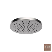 Almar Round Верхний душ без кронштейна d 20 см, 1 режим, цвет: 316 PVD brushed copper E044210.CO316