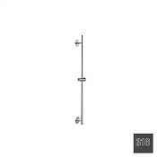 Almar Round Душевая штанга 81 см с держателем для лейки, цвет: 316 PVD brushed absolute black E087068.AB316