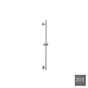 Almar Round Душевая штанга 81 см с держателем для лейки, цвет: 316 PVD brushed gun metal E087068.GM316