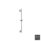 Almar Square Душевая штанга 81 см с держателем для лейки и выводом, цвет: 316 brushed absolute black E087069.AB316