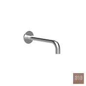 Almar Round Излив настенный для ванны 24 см, цвет: 316 PVD brushed copper E098012.CO316