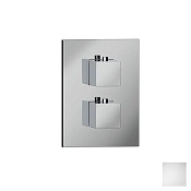 Almar Core Square Термостат для душа, внешняя часть на 2 потребителя, цвет: matt white E176822.MW