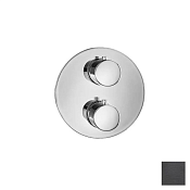Almar Core Round Термостат для душа, внешняя часть на 2 потребителя, цвет: brushed absolute black E176832.AB