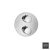 Almar Core Round Термостат для душа, внешняя часть на 2 потребит, цвет: 316 brushed absolute black E176832.AB316