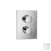 Almar Core Square Термостат для душа, внешняя часть на 2 потребителя, цвет: matt white E176882.MW