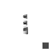 Almar High Flow Kuky Термостат для душа, внешняя часть на 2 потребит, цвет: brushed absolute black E180002.AB