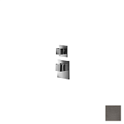 Almar High Flow Square Термостат для душа, внешняя часть на 1 потребитель, цвет: brushed gun metal E180021.GM