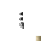 Almar High Flow Square Термостат для душа, внешняя часть на 2 потребителя, цвет: PVD polished gold E180022.GO