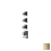Almar High Flow Square Термостат для душа, внешняя часть на 3 потребителя, цвет: PVD polished gold E180023.GO