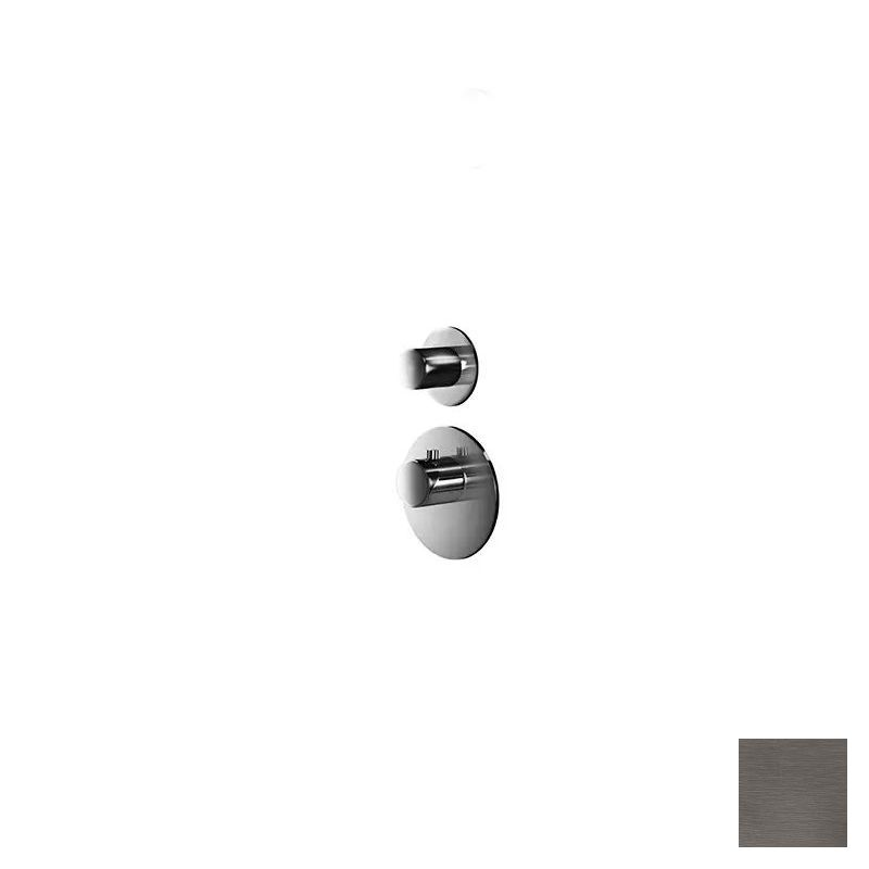 Almar High Flow Round Термостат для душа, внешняя часть на 1 потреб., цвет: PVD brushed gun metal E180031.GM