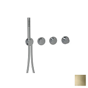 Almar Modular Round Термостат для душа, внешняя часть на 2 потребителя, цвет: PVD polished gold E180433.GO