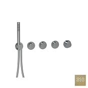 Almar Modular Round Термостат для душа, внешняя часть на 3 потребителя, цвет: 316 brushed high brass E180434.HB316