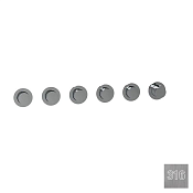 Almar Modular Round Термостат для душа, внешняя часть, 5 потребит, цвет: 316 brushed stainless steel E180441.316