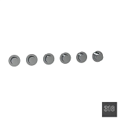 Almar Modular Round Термостат для душа, внешняя часть, 5 потребит, цвет: 316 brushed absolute black E180441.AB316