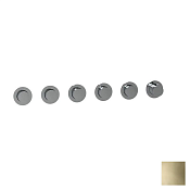 Almar Modular Round Термостат для душа, внешняя часть на 5 потребителей, цвет: PVD polished gold E180441.GO