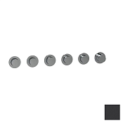 Almar Modular Round Термостат для душа, внешняя часть на 5 потребителей, цвет: matt black E180441.MB