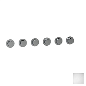 Almar Modular Round Термостат для душа, внешняя часть на 5 потребителей, цвет: matt white E180441.MW