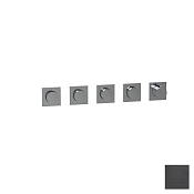 Almar Modular Square Термостат для душа, внешняя часть на 4 потребит., цвет: brushed absolute black E180490.AB