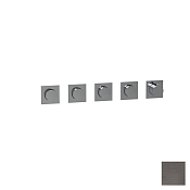 Almar Modular Square Термостат для душа, внешняя часть на 4 потребителя, цвет: PVD brushed gun metal E180490.GM
