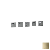 Almar Modular Square Термостат для душа, внешняя часть на 4 потребителя, цвет: PVD polished gold E180490.GO