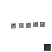 Almar Modular Square Термостат для душа, внешняя часть на 4 потребителя, цвет: matt black E180490.MB