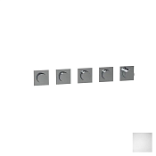 Almar Modular Square Термостат для душа, внешняя часть на 4 потребителя, цвет: matt white E180490.MW