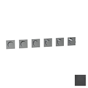 Almar Modular Square Термостат для душа, внешняя часть на 5 потребит., цвет: brushed absolute black E180491.AB