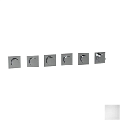 Almar Modular Square Термостат для душа, внешняя часть на 5 потребителей, цвет: matt white E180491.MW