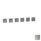 Almar Modular Square Термостат для душа, внешняя часть на 5 потребителей, цвет: nickel brushed E180491.NB